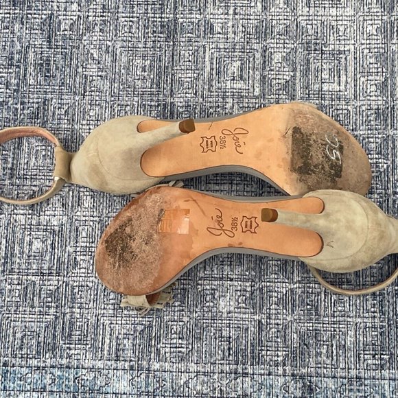 Joie Women Heels Leather Suede Upper Fringe Pump Shoes Size 38.5 - Picture 11 of 12